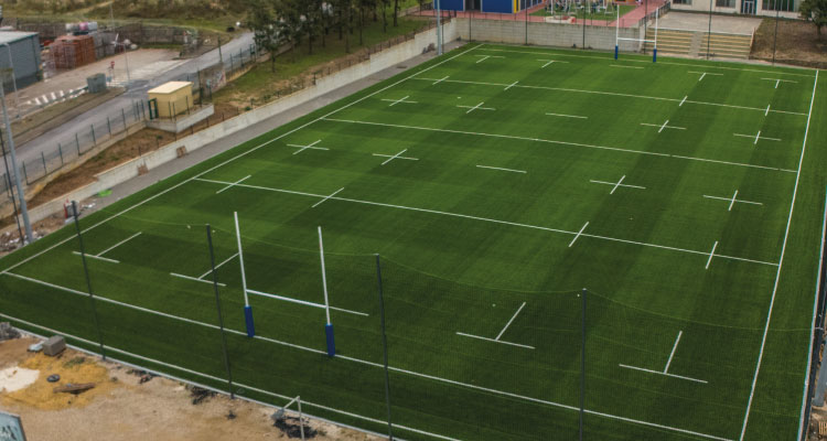 Instalação do sistema de iluminação no campo de Rugby na Escola Visconde Juromenha | Algueirão - Mem Martins