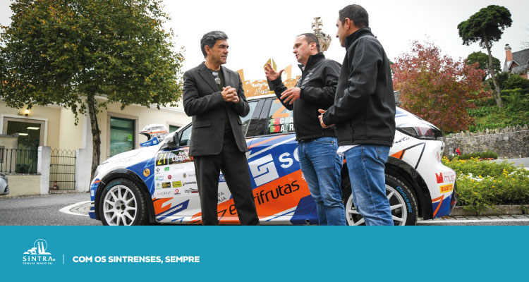 Dupla sintrense recebida por Marco Almeida após participação no Rally de Lisboa 2025