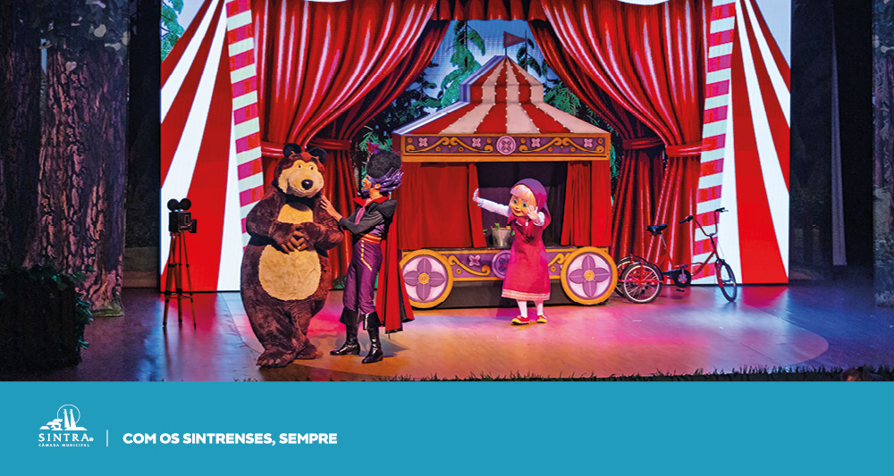 Masha e o Urso apresentam espetáculo infantil no Centro Cultural Olga Cadaval